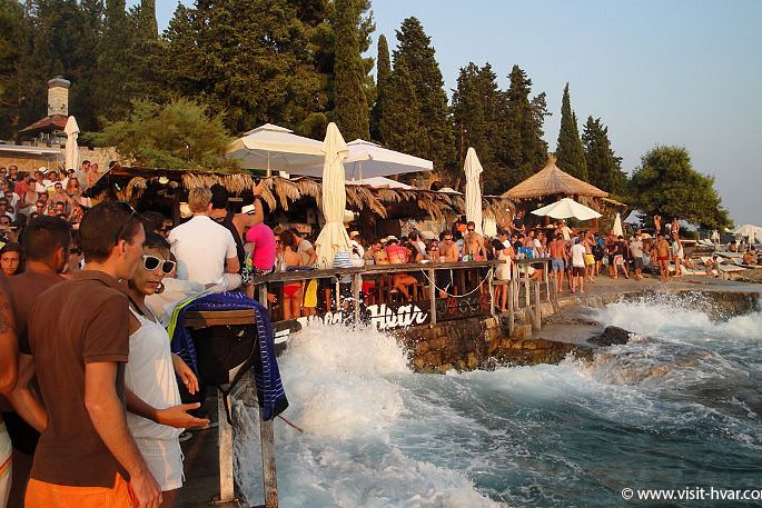 Hula Hula Beach Hvar Beaches In The Town Of Hvar